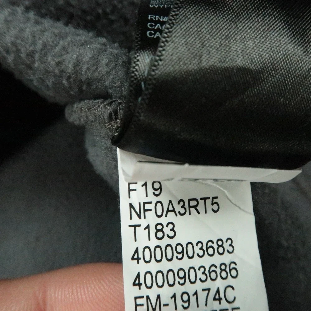 The North Face Jacket Mens XL Gray Black Tunda Full Zip Pockets Fleece Hiking